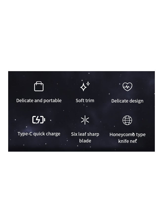 Rock Pow Mini 2023 New Pocket Portable Electric Shaver, Magic USB Rechargeable Travel Razors For Men Shaving Face Silver - Image 5