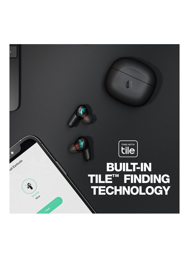 Skullcandy - Rail Wireless Earbuds With Skull-iQ App Integration Plus AI Microphone, 42 Hours Battery, Bluetooth For iPhone, Android And More True Black - Image 1