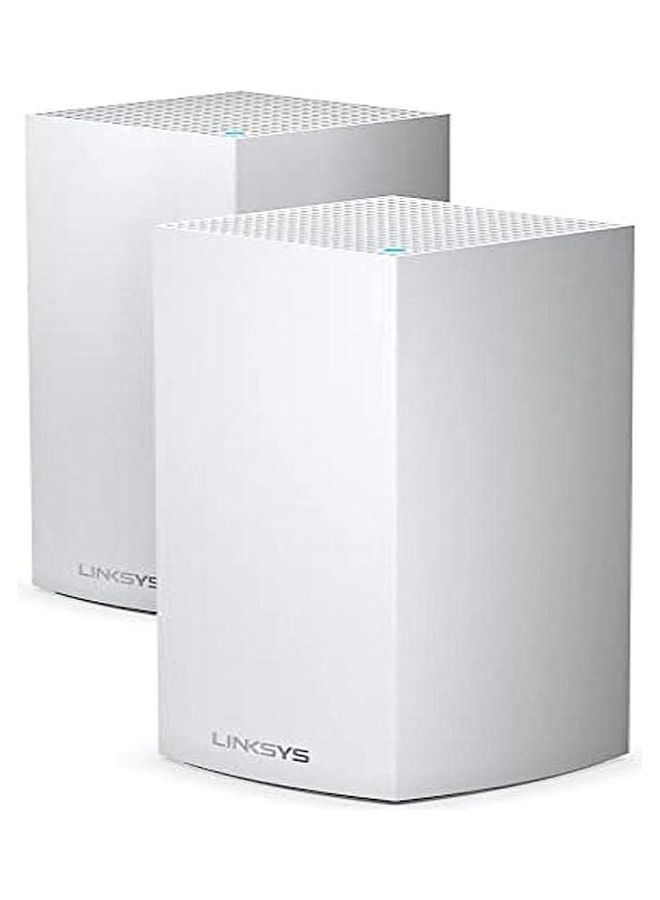 لينكسيس نظام MX8400 Velop Mesh WiFi 6: AX4200، شبكة لاسلكية ثلاثية النطاق لتغطية منزلية كاملة السرعة، منافذ جيجابت إيثرنت (عبوة من قطعتين) 