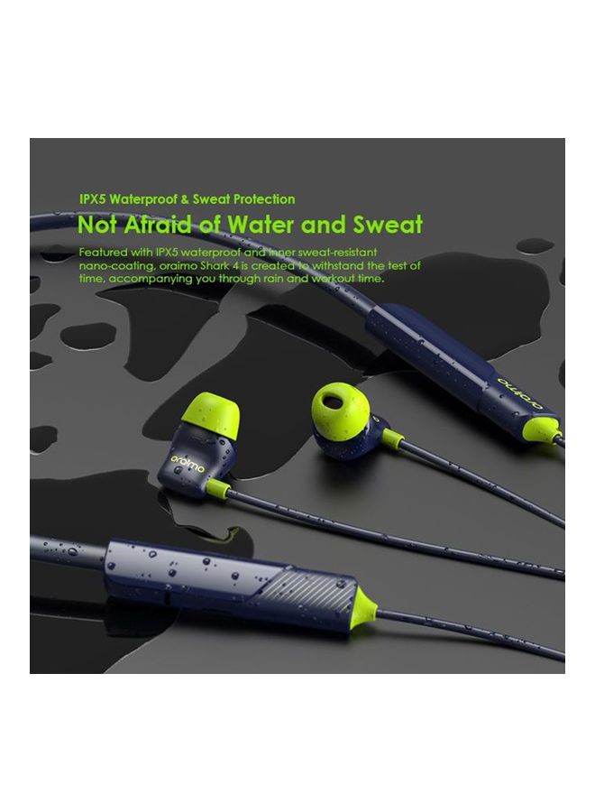 Oraimo Shark 4 Neck Earphone BT V5.3 Blue - Image 3