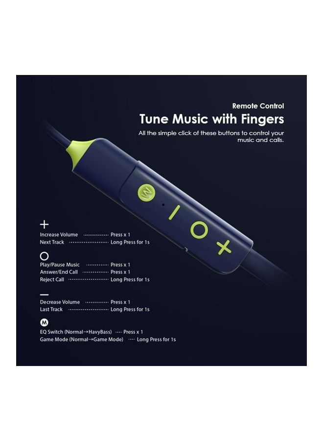 Oraimo Shark 4 Neck Earphone BT V5.3 Blue - Image 5