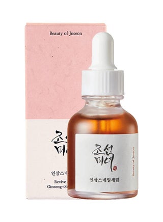 Revive Serum Snail Mucin Ginseng Hydrating Repairing Peptide Facial Moisturizer, Dark Spot Acne Scar Dull Skin Fine Lines, Korean Skin Care for Men and Women, 30ml Red 30ml - v1689838369/N53421311A_1