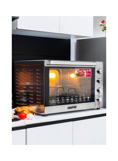 GEEPAS Multifunction Rotisserie Oven Adjustable Temperature Control With Timer Convection 120 L 2800 W GO34057 Silver  - Image 5