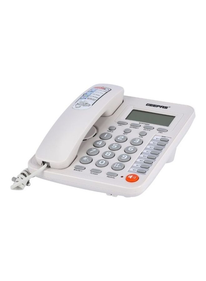 GEEPAS Executive Telephone With Caller ID White - Image 2