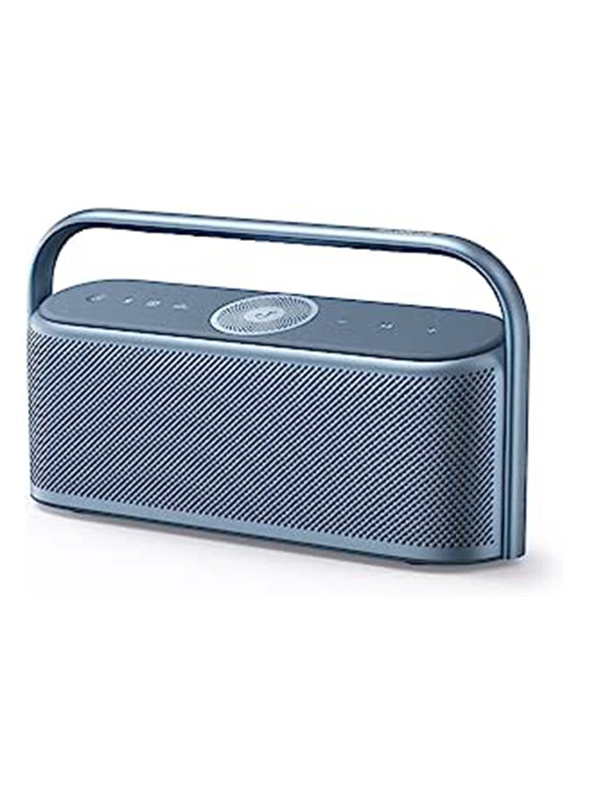 Motion x600 Bluetooth Portable Speaker Wireless Hi-Res Spatial Audio, 50W Sound, IPX7 Waterproof, Pro EQ, 12H Long Playtime, Built-In Handle, AUX-In Navy Blue 