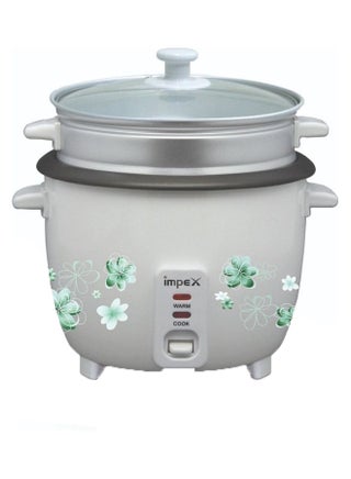 Electric Rice Cooker With Automatic Cooking, Keep Warm, Safety Protection, And Steamer - Easy to Use, Convenient, Durable 2.8 L 1000 W RC 2804 White - v1689859643/N53421074A_1