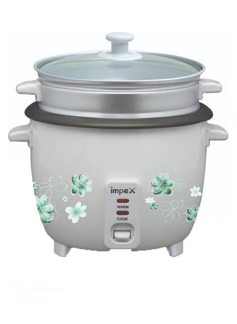 Electric Rice Cooker With Automatic Cooking, Keep Warm, Safety Protection, And Steamer - Easy to Use, Convenient, Durable 2.8 L 1000 W RC 2804 White