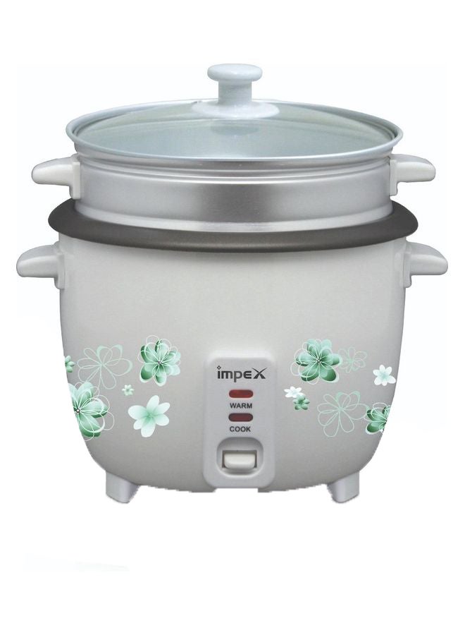 Impex - Electric Rice Cooker With Automatic Cooking, Keep Warm, Safety Protection, And Steamer - Easy to Use, Convenient, Durable 2.8 L 1000 W RC 2804 White - Image 1