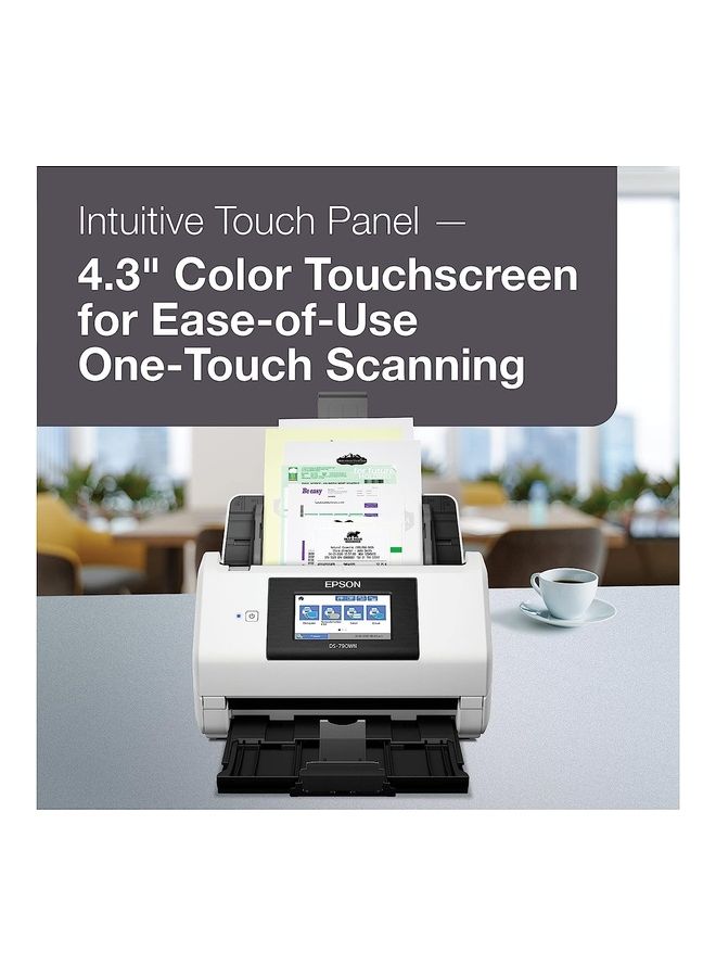 إبسون WorkForce DS-790WN White  - Image 3