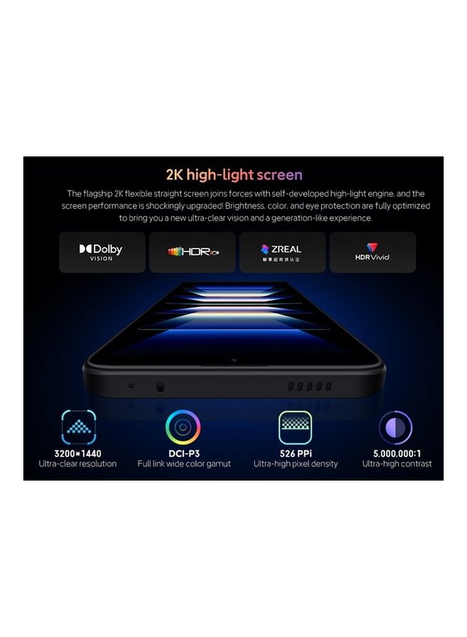 Xiaomi - Xiaomi Redmi K60 Pro 8GB+256GB Black 5G Gaming Smartphone 54MP Camera 30W Wireless Charging 120W Hyper Charger 5000mAh 2K 120Hz Screen - Image 1