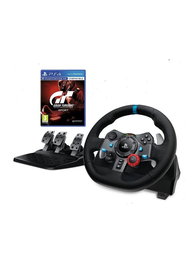 Logitech - G29 Driving Force Racing Wheel With Gran Turismo Sport - Image 1