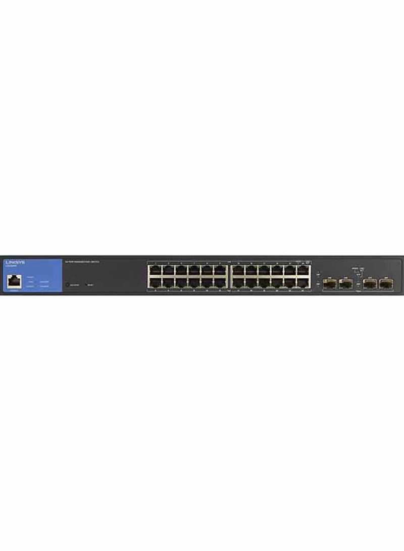 لينكسيس محول LGS328PC مزود بـ 24 منفذ Gigabit PoE+ مع 4 وصلات SFP 1G متوافقة مع TAA بقدرة 250 وات، قائمة التحكم في الوصول | LGS328PC  - Image 2