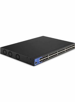 48-Port Managed Gigabit PoE+ Switch, 10G SFP+ Uplink Ports, Integrated Power over Ethernet Plus (740W), Advanced Network Security & QoS, 176 Gbps, 130.95 Mpps, LGS352MPC-EU Black - v1689918731/N53421173A_1