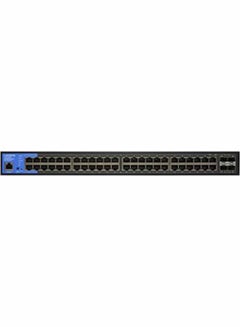 48-Port Managed Gigabit PoE+ Switch, 10G SFP+ Uplink Ports, Integrated Power over Ethernet Plus (740W), Advanced Network Security & QoS, 176 Gbps, 130.95 Mpps, LGS352MPC-EU Black - v1689918731/N53421173A_2