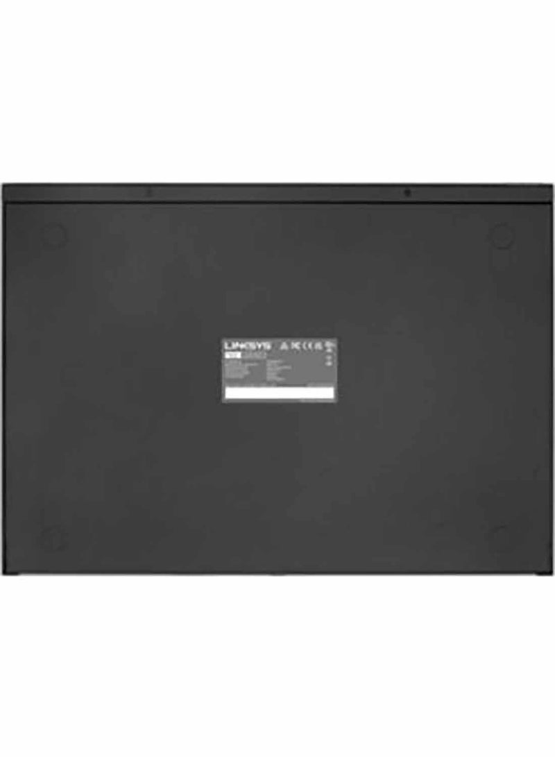 LINKSYS - 48-Port Managed Gigabit PoE+ Switch, 10G SFP+ Uplink Ports, Integrated Power over Ethernet Plus (740W), Advanced Network Security & QoS, 176 Gbps, 130.95 Mpps, LGS352MPC-EU Black - Image 1