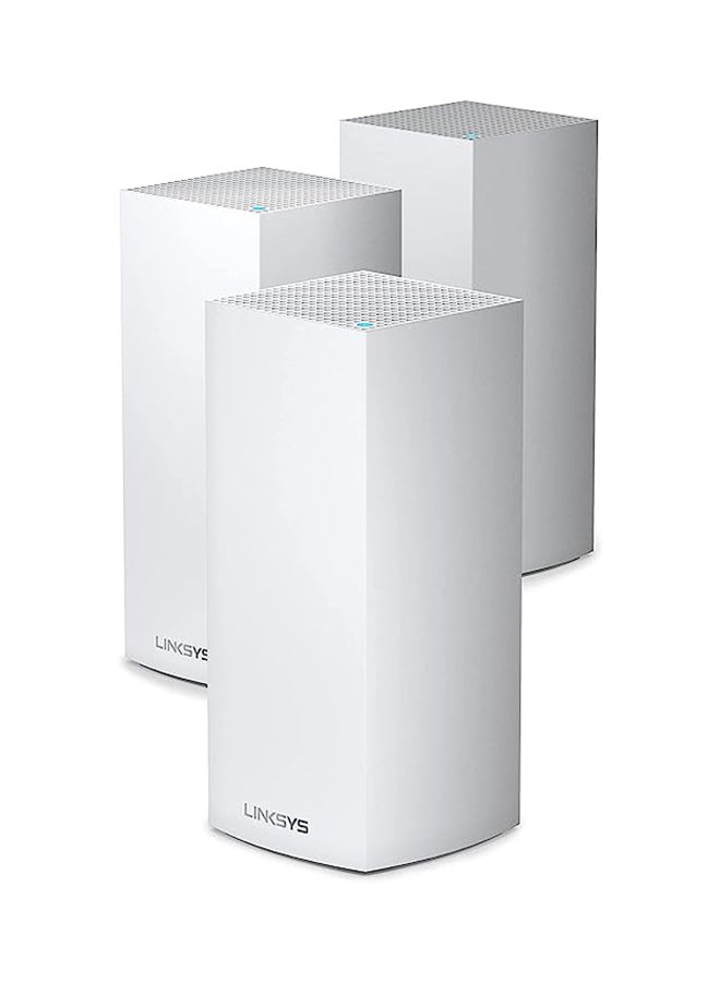LINKSYS MX12600 Mesh WiFi Router - AX4200 WiFi 6 Router - Velop Tri-Band WiFi Mesh Router - WiFi 6 Mesh Computer Routers For Wireless Internet - Internet Router - Connect 120+ Devices, 8,100 Sq Ft 3Pk White - Image 1