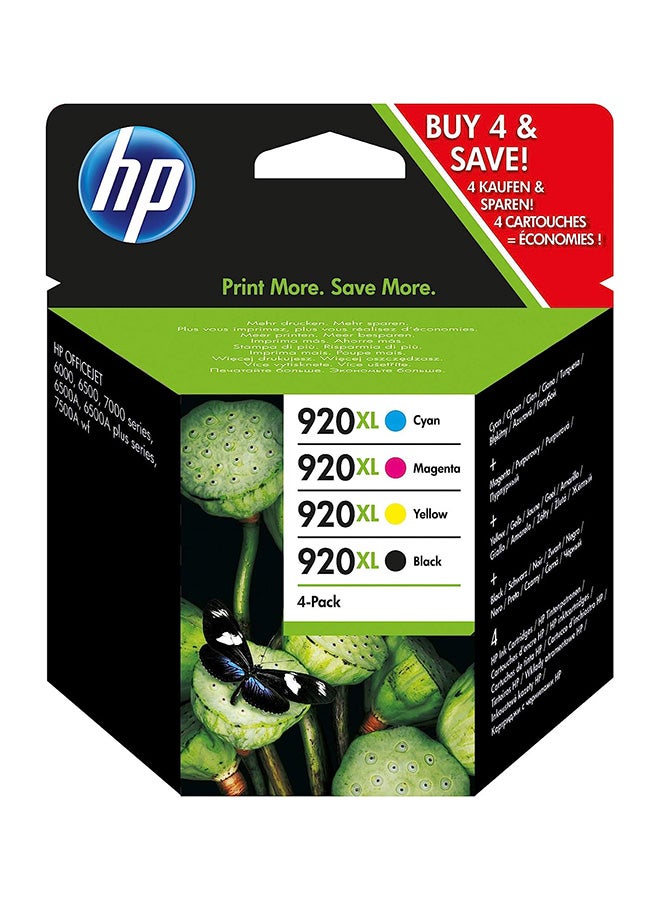 HP C2N92AE 920XL High Yield Original Ink Cartridges Black,Cyan, Magenta,Yellow - Image 1