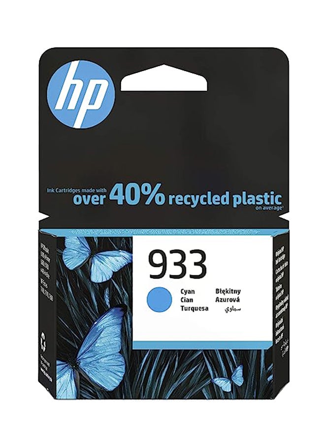 HP CN058AE 933 Original Ink Cartridge, Single Pack Cyan 