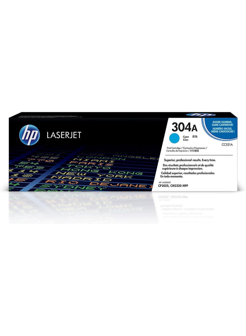 HP 304A Original Laserjet Toner Cartridge Cyan - Image 1