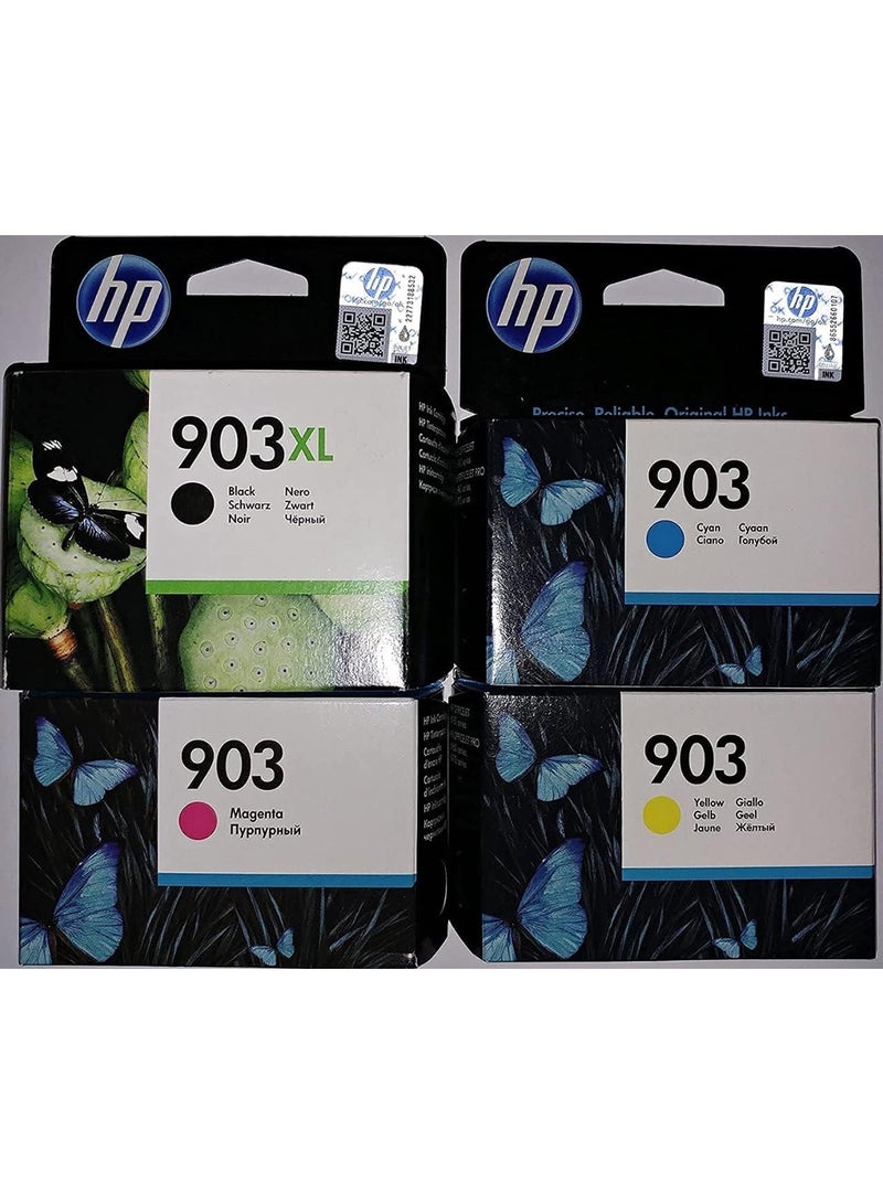 HP 903Xl black 903 1x original Ink cartridges Officejet 6950, Officejet Pro 6960, Officejet Pro 6970 Cyan, Magenta, Yellow - Image 1