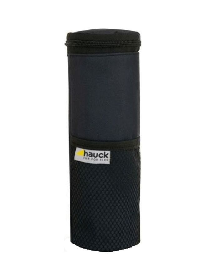 hauck Refresh Me Outdoor Insulated Bottle Bag With Vecro Strap And Mesh Pocket For Pram Stroller Pushchair – Grey  - Image 1