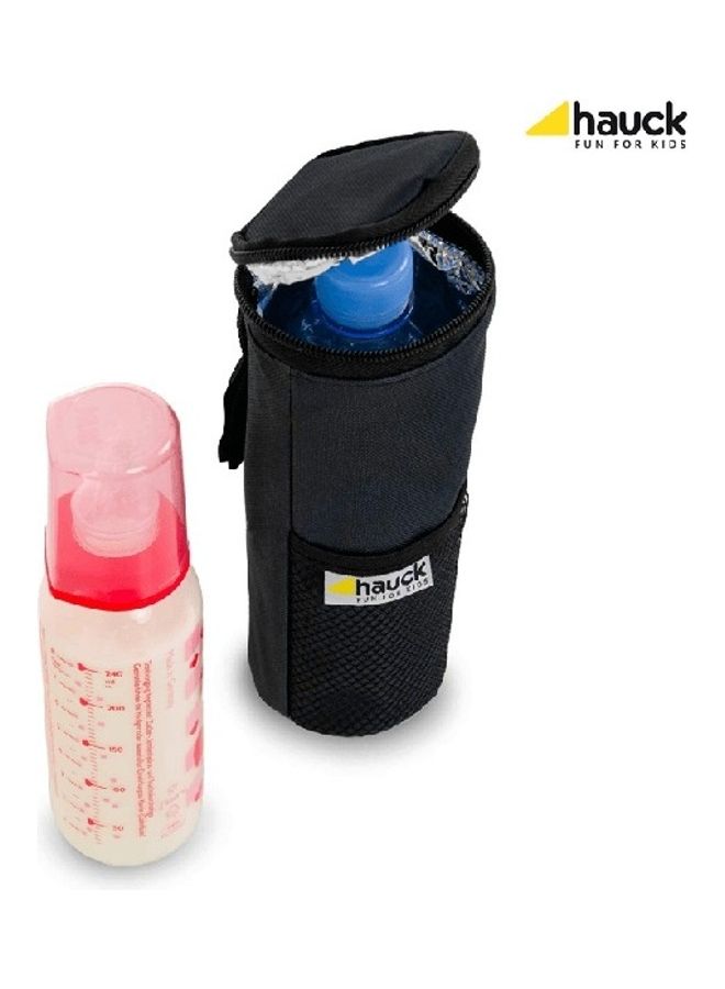 hauck Refresh Me Outdoor Insulated Bottle Bag With Vecro Strap And Mesh Pocket For Pram Stroller Pushchair – Grey  - Image 2