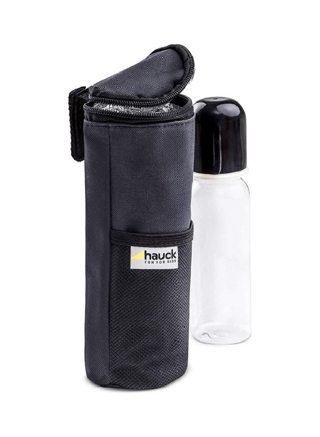 hauck Refresh Me Outdoor Insulated Bottle Bag With Vecro Strap And Mesh Pocket For Pram Stroller Pushchair – Grey  - Image 4