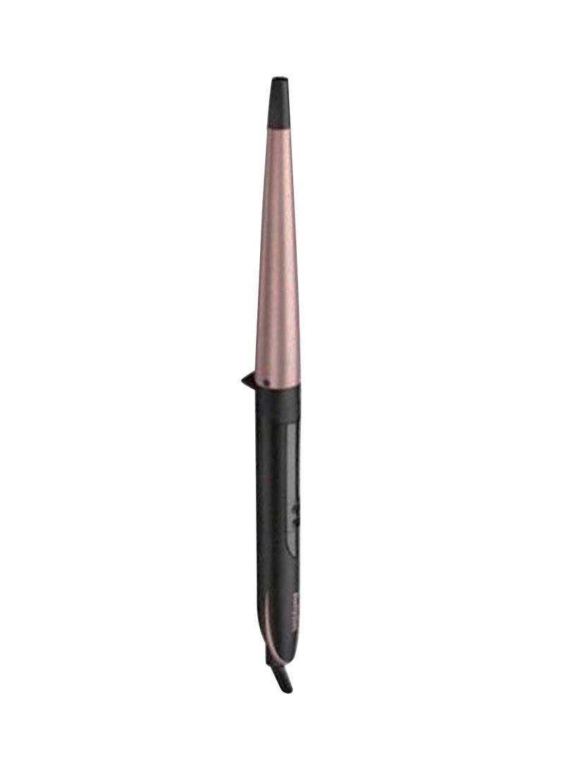 babyliss Conical Hair Curler, Ultra-fast Heat Up & Extra-long Barrel, On/off Button, Auto Shut Off With Ceramic Technology, 6 Heat Settings From 160c-210c, C454SDE Pink/Black  - Image 1