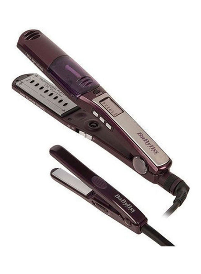 babyliss - Hair Steam Straightener, Up To 230°, 5 Heat Settings, Led Display, Titanium Ceramic Coating, Ionic Setting, I Temperature Technology, ST396SDE Purple - Image 1