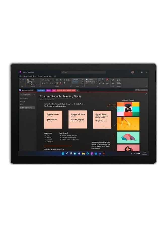 مايكروسوفت Surface Pro 7 Plus Intel 11th Gen Quad Core i7-1165G7 2.8 GHz, 16GB, 256 GB SSD 12.3 Inch TRA Window 10 Pro English/Arabic Platinum - Image 3