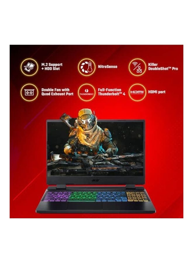 Acer - Nitro 5 Laptop With 17.3-Inch Display, Core i5-11400H Processor/8GB RAM/512GB SSD/4GB Nvidia Geforce 3050 Graphics Card/Windows 11 English/Arabic Black - Image 1
