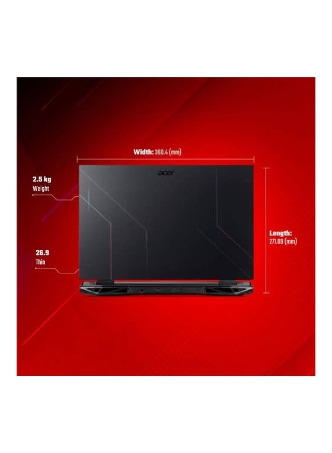 Acer - Nitro 5 Laptop With 17.3-Inch Display, Core i5-11400H Processor/8GB RAM/512GB SSD/4GB Nvidia Geforce 3050 Graphics Card/Windows 11 English/Arabic Black - Image 1
