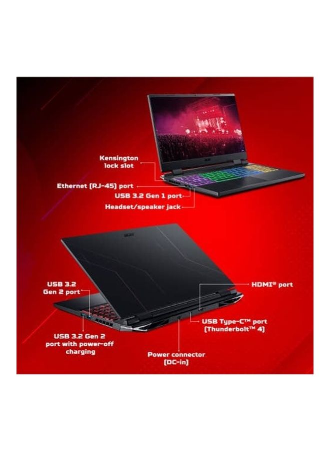 Acer - Nitro 5 Laptop With 17.3-Inch Display, Core i5-11400H Processor/8GB RAM/512GB SSD/4GB Nvidia Geforce 3050 Graphics Card/Windows 11 English/Arabic Black - Image 1