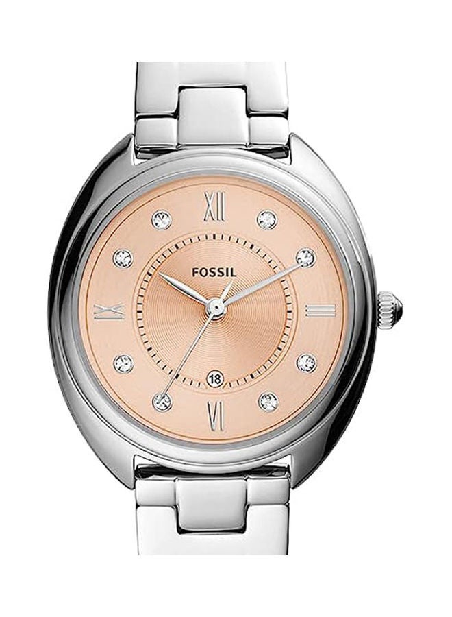 FOSSIL Women's Analog Round Shape Stainless Steel Wrist Watch ES5146 - 34 Mm  - Image 1