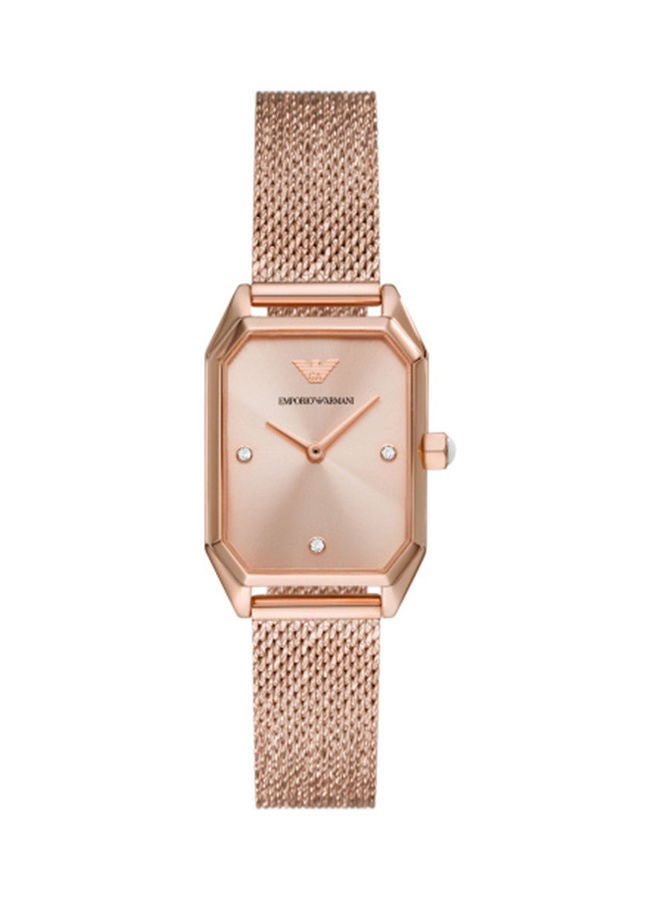 امبوريو ارماني - Women's Analog Rectangle Shape Stainless Steel Wrist Watch AR11347 - 24 Mm - Image 1