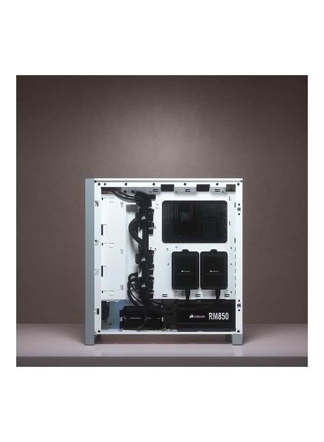 CORSAIR - 4000D Airflow Tempered Glass Mid-Tower ATX Computer Case/Gaming Cabinet - CC-9011201-WW White - Image 1