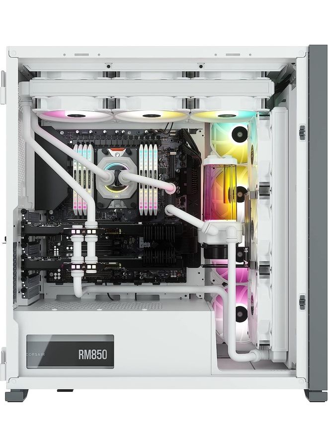CORSAIR - iCUE 7000X RGB Tempered Glass Full-Tower ATX Computer Case/Gaming Cabinet - CC-9011227-WW White - Image 1