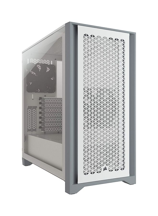 CORSAIR - 4000D Airflow Tempered Glass Mid-Tower ATX Computer Case/Gaming Cabinet - CC-9011201-WW White - Image 1