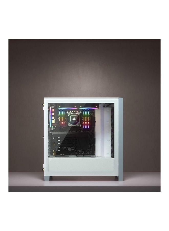 CORSAIR - 4000D Airflow Tempered Glass Mid-Tower ATX Computer Case/Gaming Cabinet - CC-9011201-WW White - Image 1