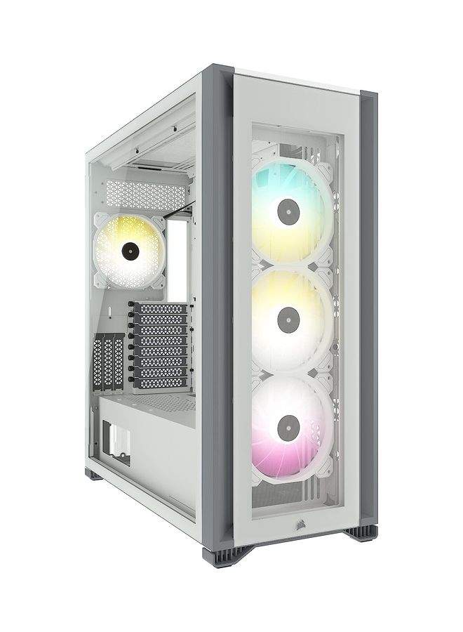 CORSAIR - iCUE 7000X RGB Tempered Glass Full-Tower ATX Computer Case/Gaming Cabinet - CC-9011227-WW White - Image 1