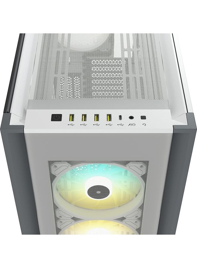 CORSAIR - iCUE 7000X RGB Tempered Glass Full-Tower ATX Computer Case/Gaming Cabinet - CC-9011227-WW White - Image 1
