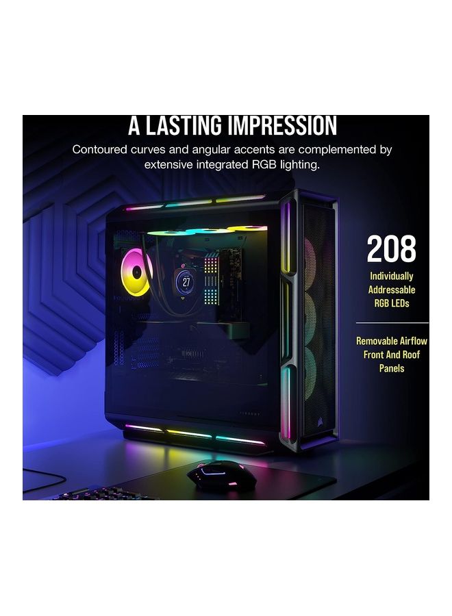 كورسير حافظة Icue 5000T الذكية ذات الزجاج المقسّى RGB، CC-9011230-WW  - Image 3