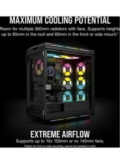 CORSAIR Icue 5000T Rgb Tempered Glass Mid-Tower Smart Case, CC-9011230-WW Black  - Image 5