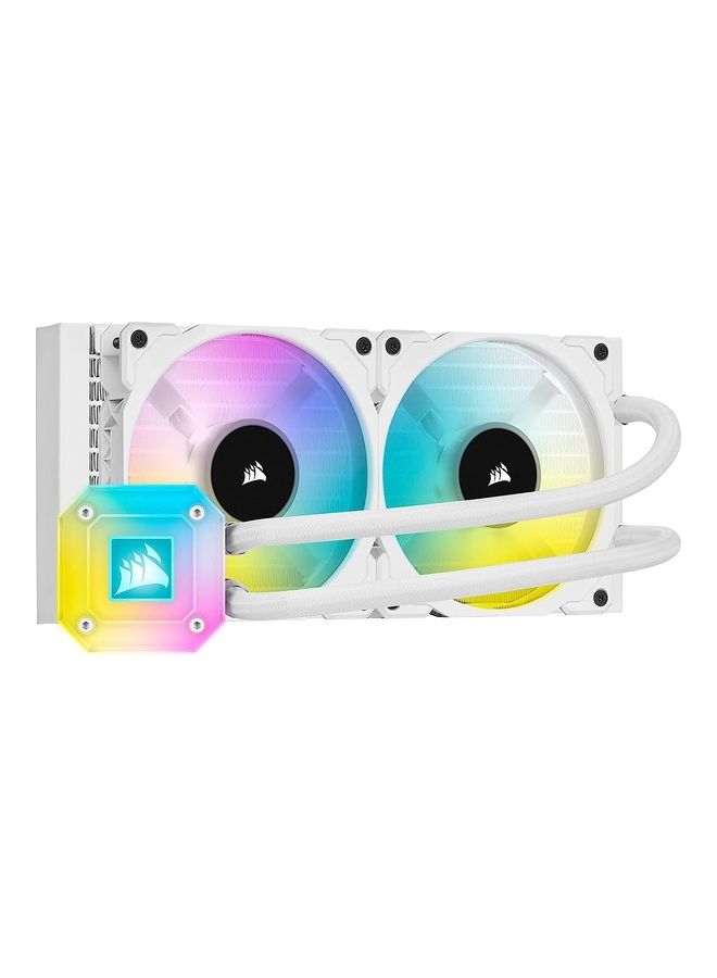 CORSAIR iCUE H100i Elite CAPELLIX, 240mm Radiator, Liquid CPU Cooler White - Image 1