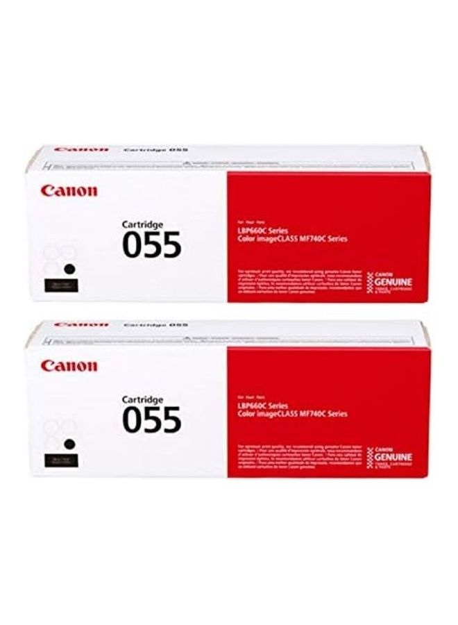 Canon Canon Genuine 055 Toner Cartridge 2-Pack Black 