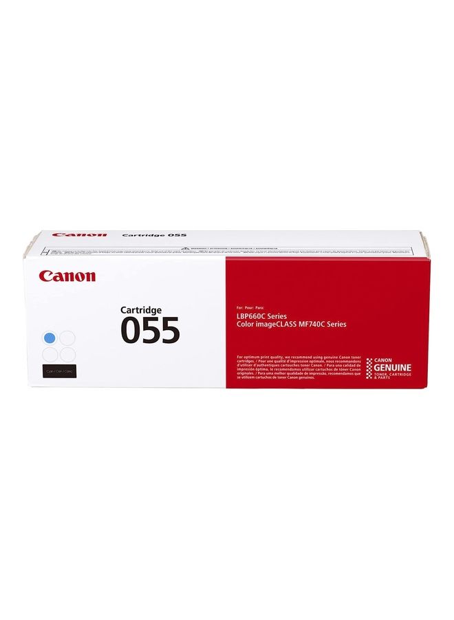 Canon Genuine Toner, Cartridge 055 (3015C001) 1 Pack, for Canon Color imageCLASS MF741Cdw, MF743Cdw, MF745Cdw, MF746Cdw,LBP664Cdw Laser Printers Cyan  - Image 1