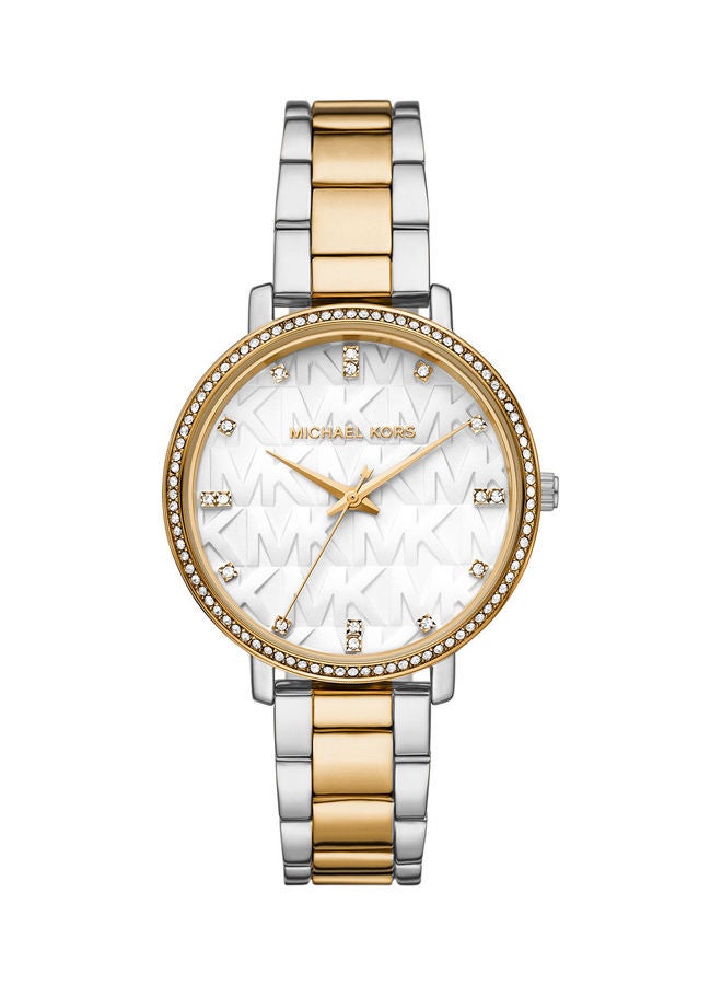 Michael Kors Women's Analog Round Shape Stainless Steel Wrist Watch MK4595 - 39 Mm 