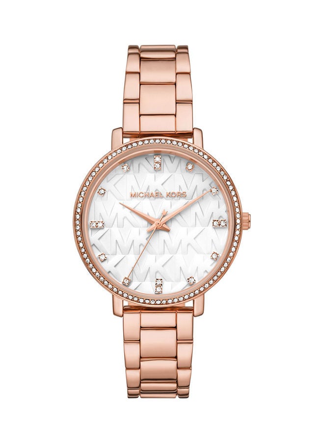 Michael Kors Women's Analog Round Shape Stainless Steel Wrist Watch MK4594 - 39 Mm