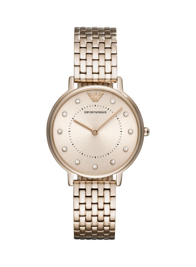 EMPORIO ARMANI Women's Analog Round Shape Stainless Steel Wrist Watch AR11062 - 32 Mm 