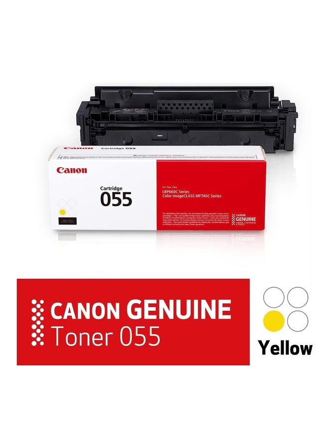 Canon Genuine Toner, Cartridge 055 (3013C001) 1 Pack, for Canon Color imageCLASS MF741Cdw, MF743Cdw, MF745Cdw, MF746Cdw,LBP664Cdw Laser Printers Yellow - Image 2